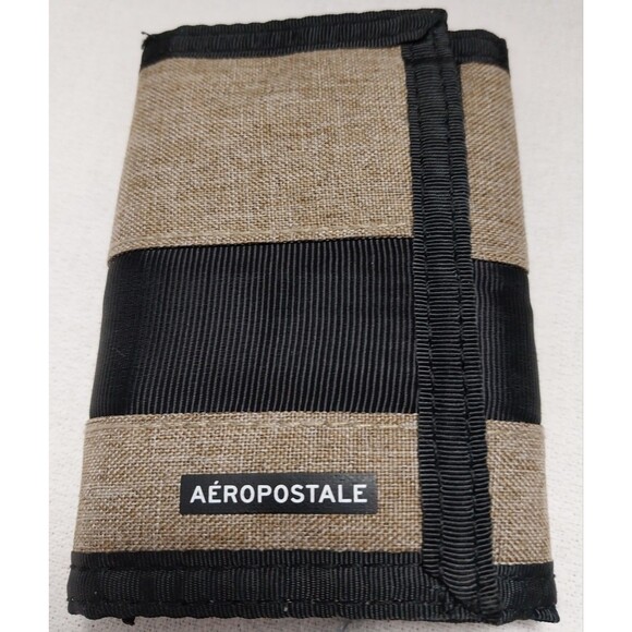 AEROPOSTALE Tri-Fold Wallet Billfold Beige - Picture 6 of 16